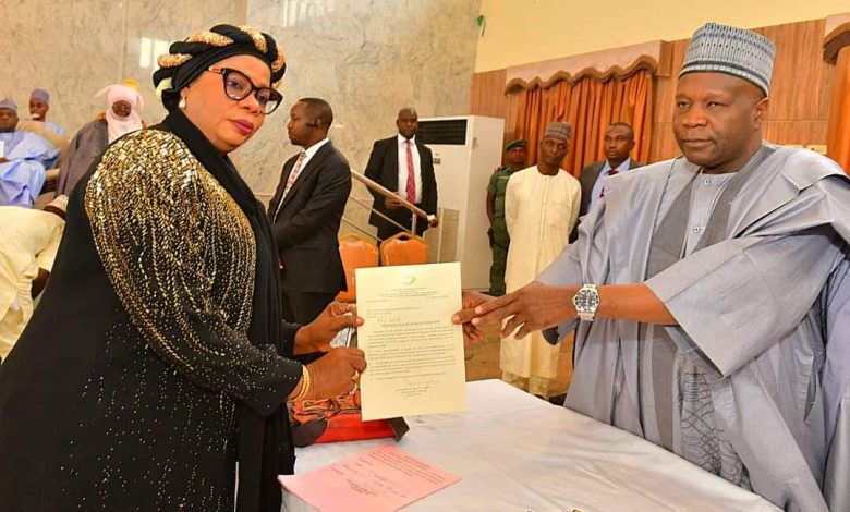 Inuwa swears-in Justice Halima Mohammed as Gombe State CJ