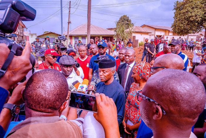 Osinbajo commends electoral process at polling unit in Ikenne