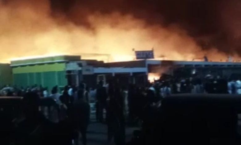 Fire destroys shops, goods at Maiduguri Monday market