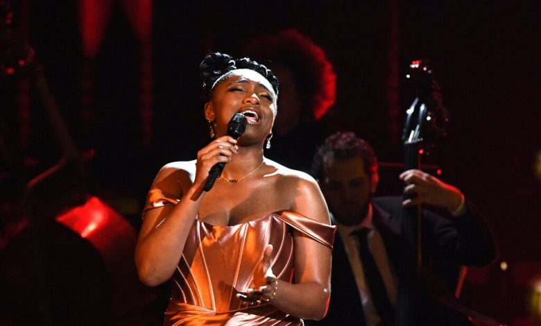 Samara Joy performed at the Grammy Awards preshow event, where she won best jazz vocal album.