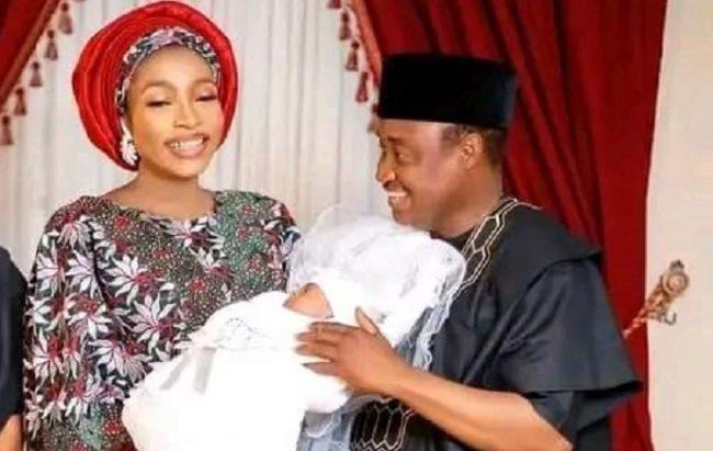 Ex-Nigeria international Tijjani Babangida and wife welcome baby boy