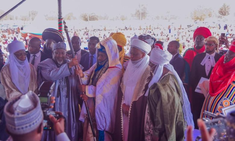 PHOTOS: New Emir of Dutse receives staff of office