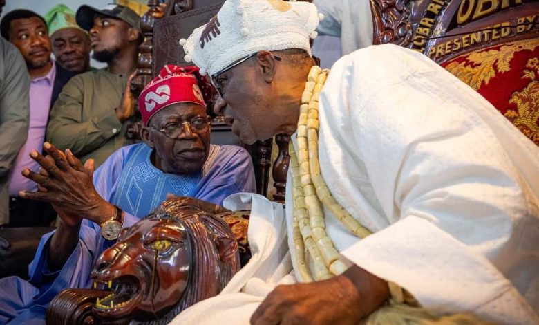 Photos: Tinubu visits Oba of Lagos