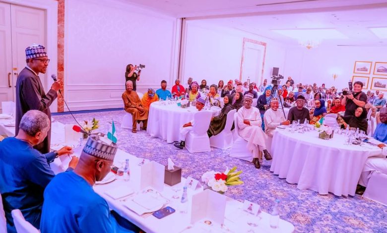Buhari urges Nigerians in Diaspora to support Tinubu’s government