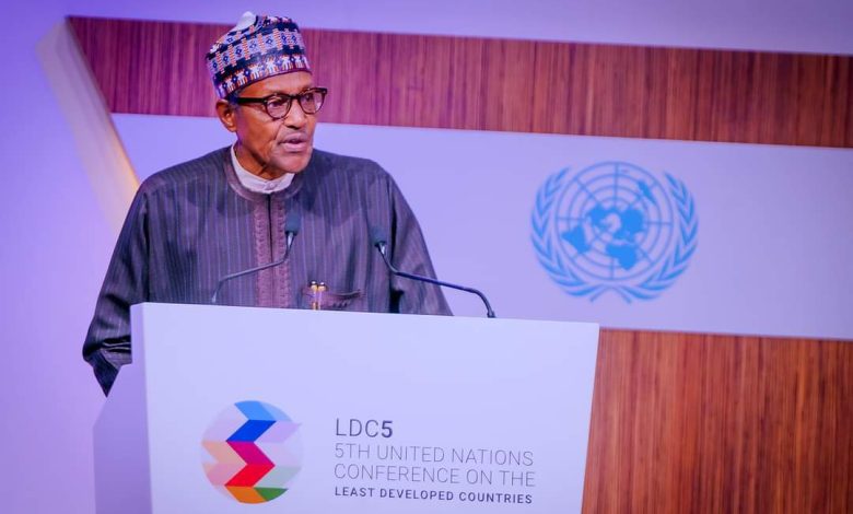 At 5th UN conference on Least Developed Countries, Buhari drums up support for Tinubu