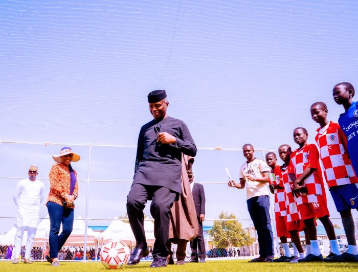 Photos: Osinbajo marks 66th birthday with 'insurgency orphans' in Borno