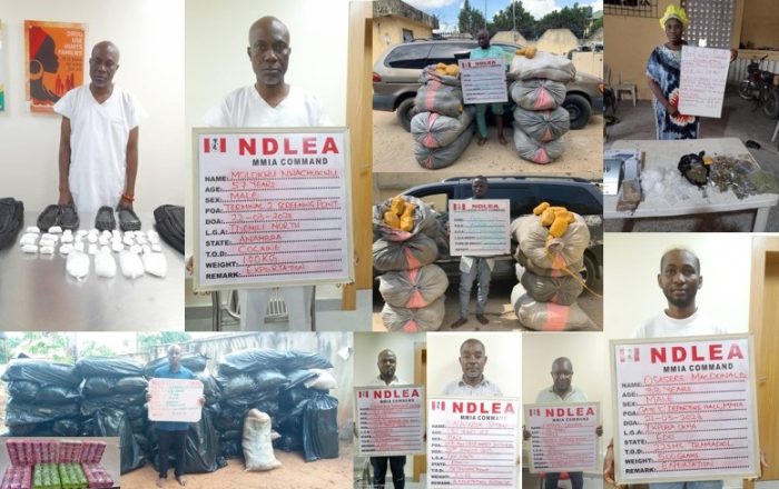 Businessman arrested as NDLEA intercepts cocaine, meth going to Vietnam, Brazil, Italy