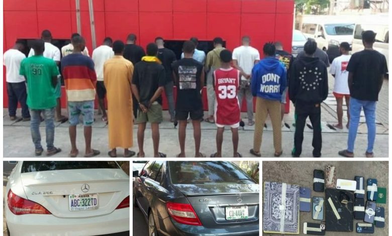 EFCC arrests 21 'Yahoo Boys' in Abuja