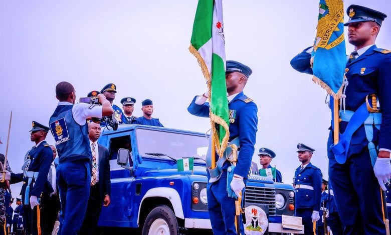Photos: Osinbajo attends NAF Day celebration in Enugu
