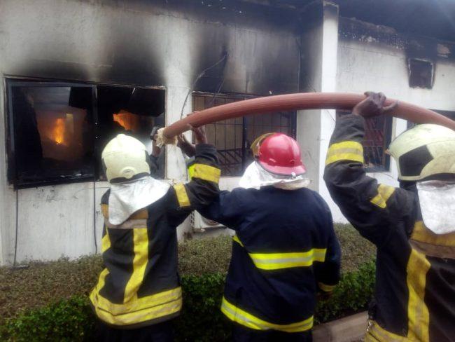 Fire incident at EFCC office in Enugu