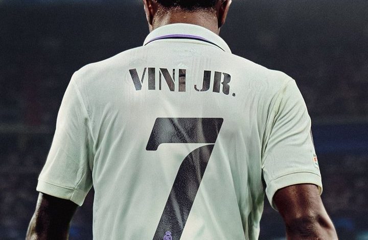 Vinicius Jr. to wear Cristiano Ronaldo's No. 7 for Real Madrid