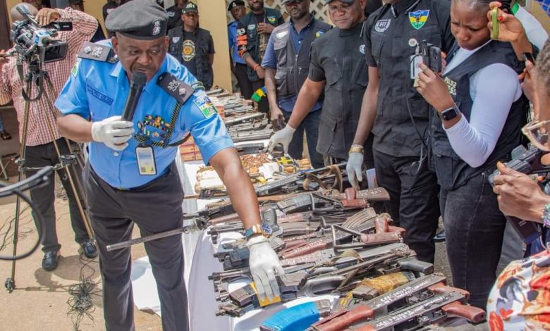 Police arrest 1,412 suspects, recover 350 arms, 4,055 ammunition in 2 months