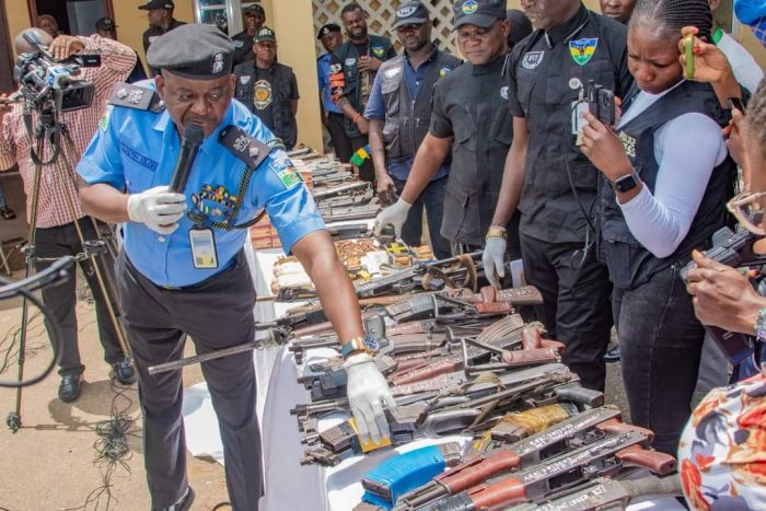 Police arrest 1,412 suspects, recover 350 arms, 4,055 ammunition in 2 months