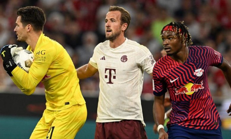 Harry Kane makes Bayern Munich debut in German Super Cup defeat by RB Leipzig