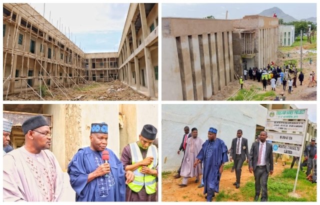 Gombe governor inspects projects at GCSS Dadin Kowa