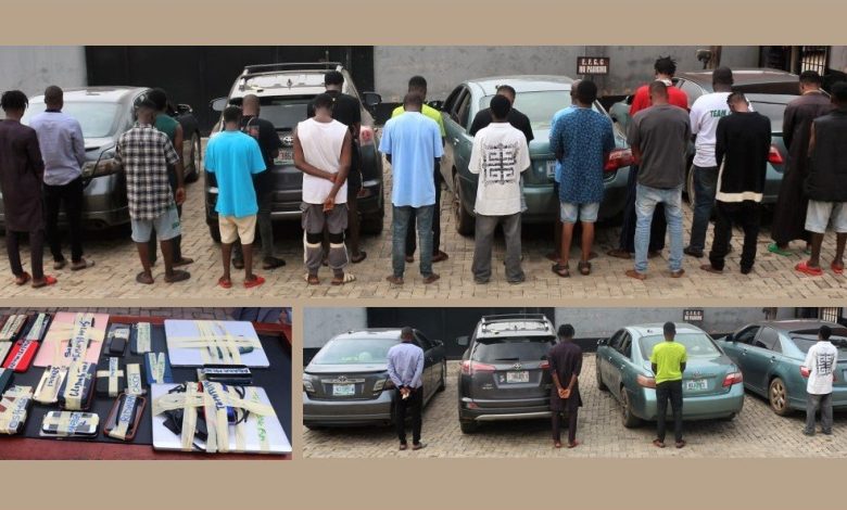 EFCC arrests 20 suspects over internet fraud in Ibadan
