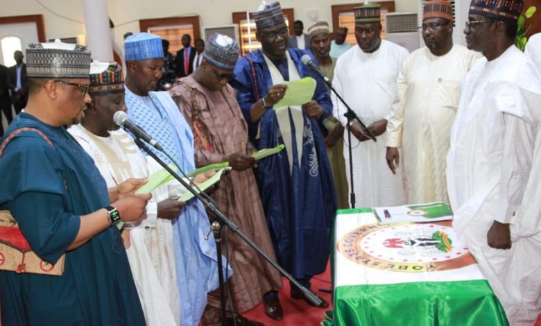 Gov Buni swears in 9 new permanent secretaries in Yobe
