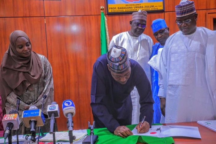 Zulum signs law on special support for Boko Haram victims
