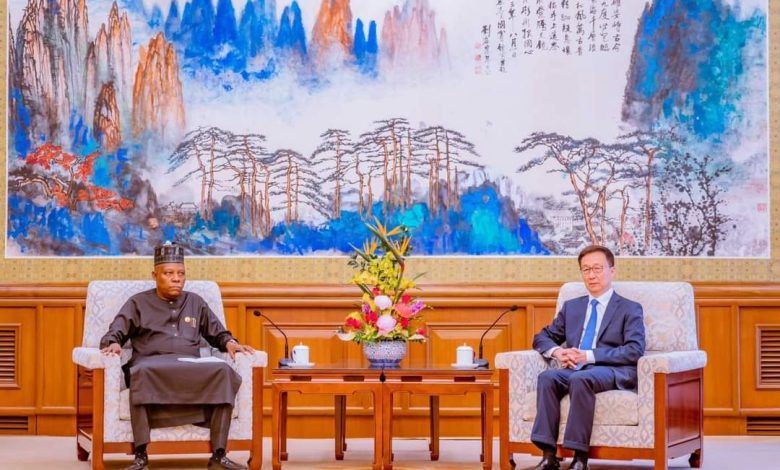 China's VP Han Zheng hosts Shettima in Beijing