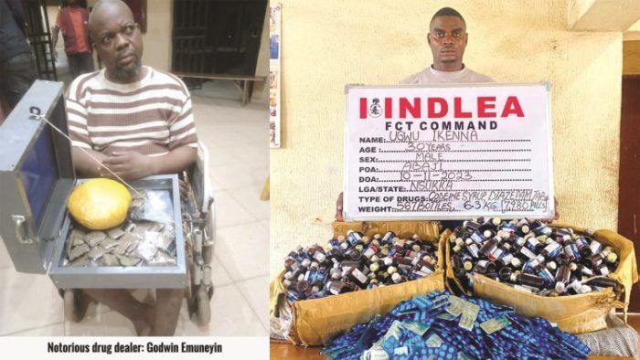 Man selling illicit drugs in wheelchair, others arrested in NDLEA raids