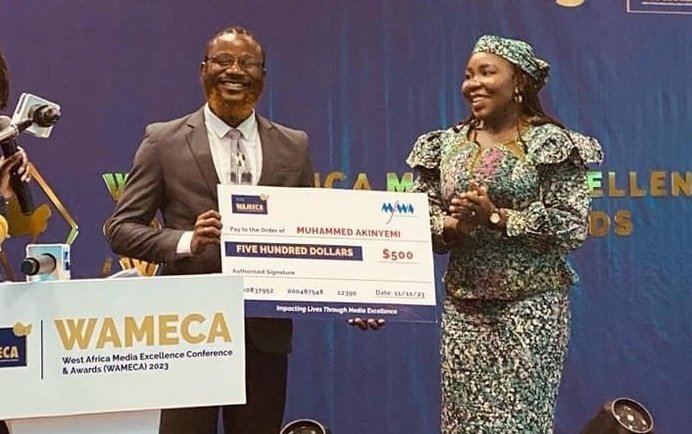Nigerian wins WAMECA’s journalist of the year award in Ghana