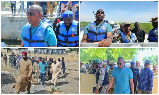 Baga: Zulum travels 20km across Lake Chad by boat over agriculture, border trade