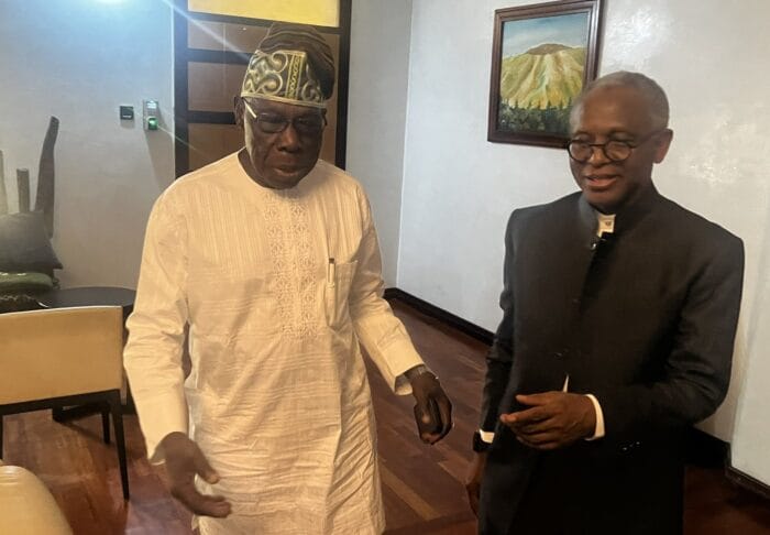 PHOTOS: El-Rufai visits Obasanjo in Abeokuta