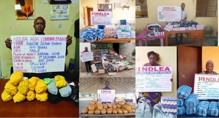 NDLEA intercepts businessman with cocaine at Enugu airport