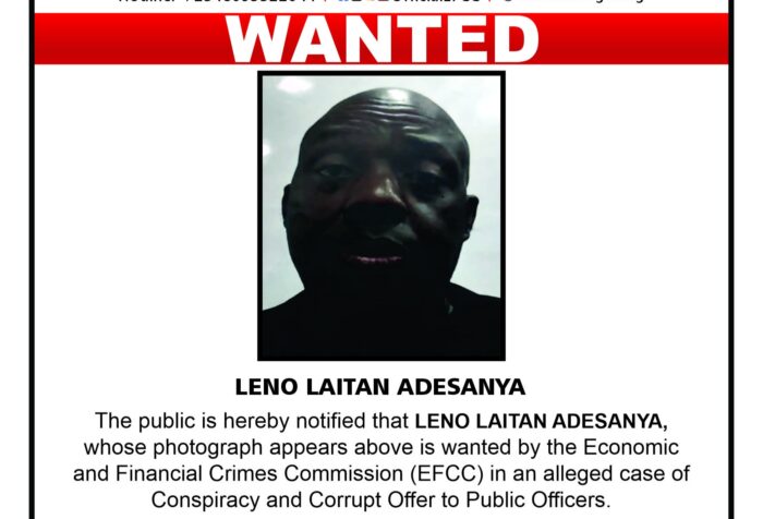 EFCC declares man wanted over 'corrupt offer to public officers'