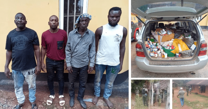 Troops arrest gangs terrorising Edo community, recover vehicle filled with illicit drugs