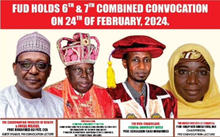FUD announces date for 6th & 7th combined convocation