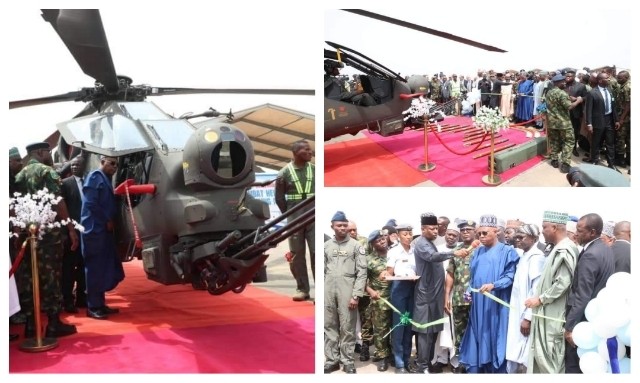 Tinubu inducts new combat helicopters, recommits to ending insecurity