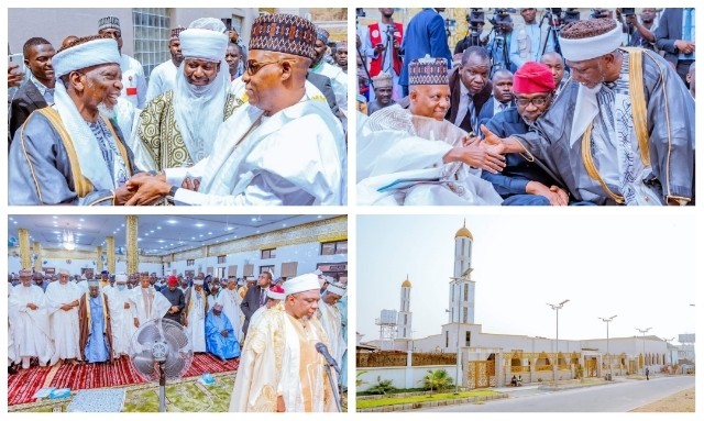 PHOTOS: Shettima, Gbajabiamila attend grand opening of JIBWIS mosque, centre in Abuja