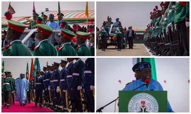 We celebrate your sacrifices, continue to protect our territorial integrity, Tinubu tells Armed Forces