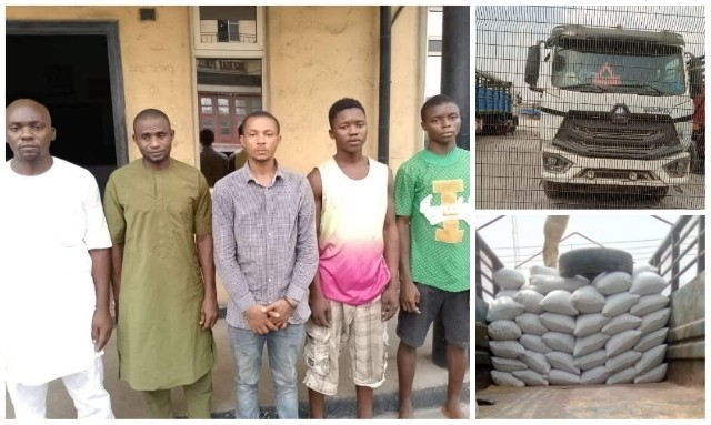 Police arrest five suspects over diversion of UNWFP wheat