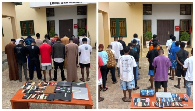 EFCC arrests 36 suspected internet fraudsters in Kaduna