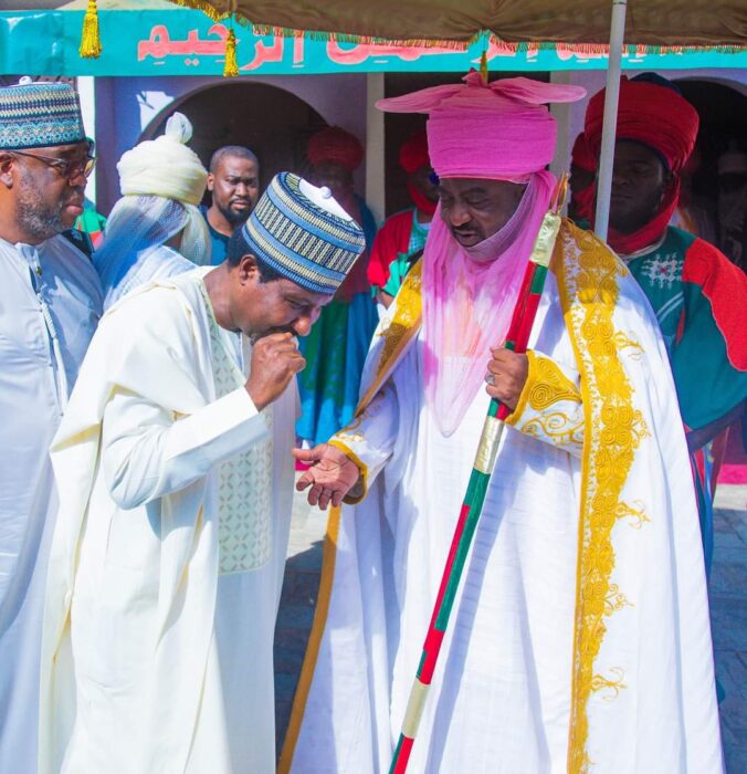 Sen Barau Jibrin leads ECOWAS Parliament to Emir of Kano